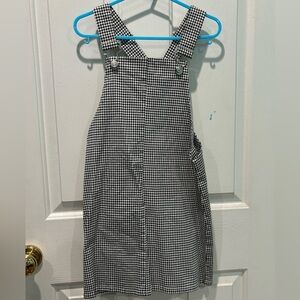 Black and White Overall Dress